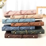 Taccuino ad anelli in pelle PU personalizzato con fiore del mese nome e testo regalo di compleanno o festività per appassionati di scrittura