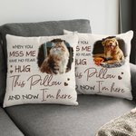 Personalized I Am Here Photo Memorial Pillow Cover Home Decor Sympathy Sentimental Commemorative Gift for Women Men