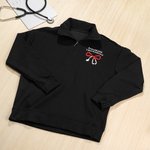 Personnalisé Brodé Bow Stethoscope Tubing T-shirt Quarter Zip Sweatshirt Hoodie with Text Nurse Day Appreciation Birthday Gift for Medical Staff