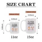 Personalisierte Diese erstaunliche Opa Avatar Gesicht Foto Keramik Kaffeebecher mit 1-12 Namen Vatertag Geburtstag Geschenk für Papa Opa Familie