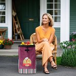 Personalisierte Obst Gemüse Kochmütze Initiale Einkaufstasche für Einkaufstrolley mit Namen Einkaufszubehör Geburtstag Geschenk für Familie