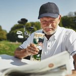 Gepersonaliseerde Cartoon Golfkarakter 20 oz Skinny Tumbler met Naam en Rietje Sport Accessoire Verjaardagscadeau voor Golfliefhebber