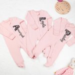 Personalisierte gestickten Leopard Initial Name 100% Baumwolle Baby Strampler Stirnband Set mit Reißverschluss Geburtstag Baby Dusche Geschenk für Neugeborene