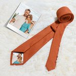 Personalized Photo Patch Tie with Name Gift Box Casual Men's Accessory Wedding Anniversary Business Gift for Husband Dad Groomsmen