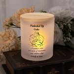 Personalisierte Mama Schwan beschützt ihre Babys LED Kerze Glas mit Namen und Text Home Decor Muttertag Geburtstag Geschenk für Mama Oma