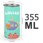 Personalisierte 355 ml Tauchen Tier Design Schnabeltasse mit Namen 2 Deckel und Farbvarianten Geburtstag Geschenk für Jungen Mädchen