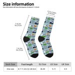 Personalized Golf Theme Soft Breathable Socks with Name Father's Day Birthday Gift for Golf Players