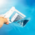 Personalized Summer Beach Cartoon Character Waterproof Phone Pouch with Name and Lanyard Water Activities Accessories Birthday Gift for Family Friends