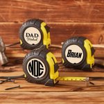 Personalisierte Monogramm Maßband Lineal mit Handgelenk Strap Messzubehör Vatertag Geburtstag Geschenk für Architekten Handwerker Arbeiter