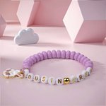 Braccialetto di perline personalizzato multicolore con ciondolo del coniglio dell'equipaggio del cugino con testi di famiglia Gioielli Festa Anniversario Regalo di compleanno per bambini Cugini