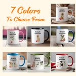 Personalized My Dog Ate My Lesson Plan 1-3 Pet Photos Ceramic Coffee Mug with Names Teacher's Day Birthday Gift for Teachers Dog Lovers
