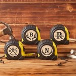 Personalisierte Monogramm Maßband Lineal mit Handgelenk Strap Messzubehör Vatertag Geburtstag Geschenk für Architekten Handwerker Arbeiter