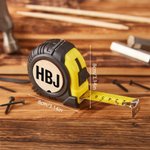 Personalisierte Monogramm Maßband Lineal mit Handgelenk Strap Messzubehör Vatertag Geburtstag Geschenk für Architekten Handwerker Arbeiter