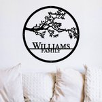 Personalised Family Tree of Life Metal Sign with 1-17 Names and Texts Wall Art Home Decor Father's Day Mother's Day Thanksgiving Gift for Grandparent