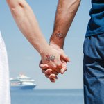 Personalized Waterproof State Feature Map Tattoo Stickers with Texts Holiday Birthday Gift for Friend Family  Tattoo Lovers