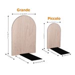 Fermalibri personalizzati con nome motivo del mostro unicorno dinosauro e animale set da 2 pezzi in legno regalo per bambini e studenti