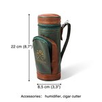 Sac de Golf en Cuir Personnalisé avec Personnage de Dessin Animé et Nom Cadeau Anniversaire Fête des Pères pour Amateurs de Golf