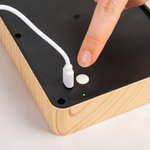 Henkilökohtainen 1-4 kuvaa Faux Wood Grain LED-valokuvakehys peili kolmivärinen himmennys vuosipäivä syntymäpäivä lomalahja pariskunnille perheille ystäville