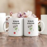 Personalized My Dog Ate My Lesson Plan 1-3 Pet Photos Ceramic Coffee Mug with Names Teacher's Day Birthday Gift for Teachers Dog Lovers