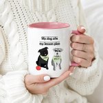 Personalized My Dog Ate My Lesson Plan 1-3 Pet Photos Ceramic Coffee Mug with Names Teacher's Day Birthday Gift for Teachers Dog Lovers