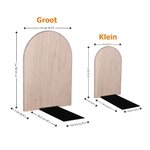 Gepersonaliseerde Monster Fantasie Eenhoorn Dinosaur 1 Paar Houten Boekensteunen met Naam Kinderdag Verjaardag Cadeau voor Kinderen Studenten