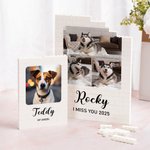 Personalisierte 1-5 Haustier Fotos Building Block Puzzles mit Namen Home Decor Keepsake Geburtstagsgeschenk für Tierliebhaber