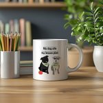 Personalized My Dog Ate My Lesson Plan 1-3 Pet Photos Ceramic Coffee Mug with Names Teacher's Day Birthday Gift for Teachers Dog Lovers