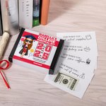 Personalized Cartoon Graduate Multicolor Cash Gift Card Holder Survival Box with 20 Cards High School Graduation Back to School Gift for Students