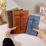 Cruz personalizada You Are Chosen A5 A6 Cuaderno de piel con nombre y 200 páginas rayadas Regalo de cumpleaños de bautizo para cristianos