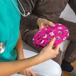 Personalized Multicolor Bone Paw Heart Face Photos Adjustable Tieback Scrub Cap Appreciation Birthday Gift for Nurse Doctor Veterinarian