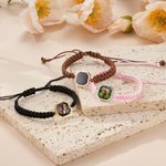 A Love Only Your Warmth Can Reveal - Personalized Hidden Heat-activated Photo Adjustable Braided Bracelet