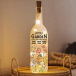 Personalisierte 1-18 Geburt Blumen LED Nachtlicht Flasche Lampe mit Namen Home Decor Muttertag Geburtstag Geschenk für Großmutter Mom