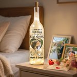 Personlig LED-flasklampa med foto och namn som håller händer Alla hjärtans dag - jubileumsgåva för par