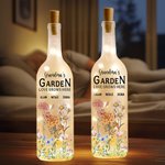 Personalisierte 1-18 Geburt Blumen LED Nachtlicht Flasche Lampe mit Namen Home Decor Muttertag Geburtstag Geschenk für Großmutter Mom