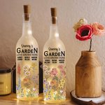 Personalisierte 1-18 Geburt Blumen LED Nachtlicht Flasche Lampe mit Namen Home Decor Muttertag Geburtstag Geschenk für Großmutter Mom
