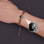 A Love Only Your Warmth Can Reveal - Personalized Hidden Heat-activated Photo Adjustable Braided Bracelet