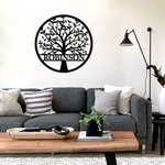 Personalized Family Tree of Life Metal Sign with 1-20 Names Wall Art Decor Father's Day Mother's Day Housewarming Gift for Family