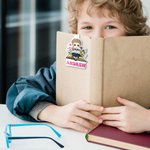 Personalized Flowers Cartoon Reading Character Magnetic Bookmark Clip with Name Reading Supplies Birthday Gift for Book Lover Bookworm Librarian