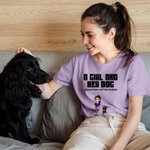 Personlig Unbreakable Bond 3D tecknad flicka och hennes hund 100% bomull barn vuxen T-shirt med namn födelsedagspresent för flickor husdjursälskare