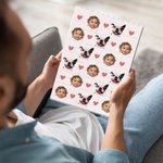 Personalised Funny 1-3 Avatar Photos Building Brick Puzzles with Heart Home Decor Holiday Birthday Gift for Friends Family