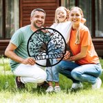 Personalized Family Tree of Life Metal Sign with 1-20 Names Wall Art Decor Father's Day Mother's Day Housewarming Gift for Family
