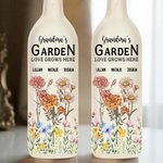 Personalisierte 1-18 Geburt Blumen LED Nachtlicht Flasche Lampe mit Namen Home Decor Muttertag Geburtstag Geschenk für Großmutter Mom
