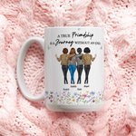 Personalized It Takes A Long Time To Grow An Old Friend Ceramic Mug with Names Birthday Gift for Friends Besties