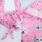 Personalized Multicolor Bone Paw Heart Face Photos Adjustable Tieback Scrub Cap Appreciation Birthday Gift for Nurse Doctor Veterinarian