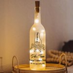 Personalized Father Son Line Fist LED Night Light Bottle Lamp with 1-12 Kids Names Home Decoration Father's Day Birthday Gift for Dad Grandfather