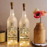 Personalized Father Son Line Fist LED Night Light Bottle Lamp with 1-12 Kids Names Home Decoration Father's Day Birthday Gift for Dad Grandfather