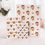 Personalised Funny 1-3 Avatar Photos Building Brick Puzzles with Heart Home Decor Holiday Birthday Gift for Friends Family