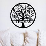 Personalized Family Tree of Life Metal Sign with 1-20 Names Wall Art Decor Father's Day Mother's Day Housewarming Gift for Family