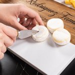 Personalized Engraved Name Date Acacia Marble Cutting Board Coaster Set with Ceramic Bowl Wooden Spoon Housewarming Gift for Family