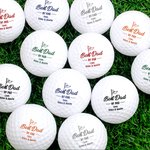 Pallina da golf personalizzata Best Dad By Par con nomi Set di 3 regali per la Festa del Papà